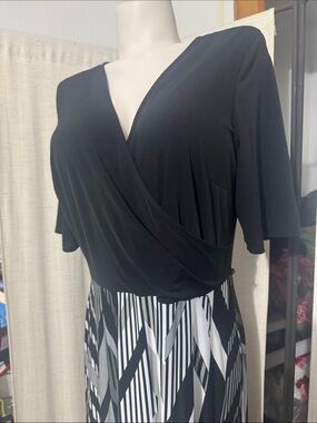 Studio One New York Black White Long 1x Dress